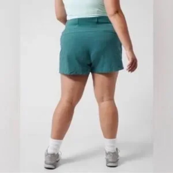 Athleta Women's Trekkie North Short Borealis Green Teal Plus Size 26 - Picture 2 of 11